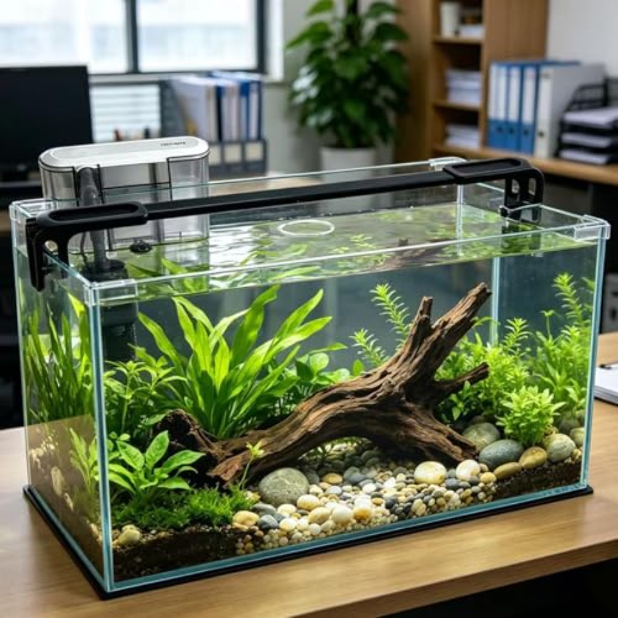 Planted Aquarium Betta - 10 Gallon Glass Fish Tank, Easy