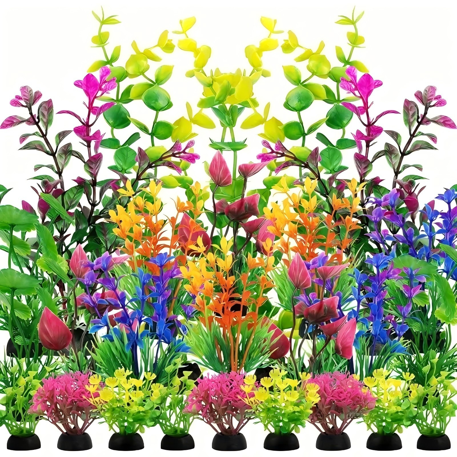 Aquarium Plant Live - Aquarium Decor Set Artificial Plastic Plants