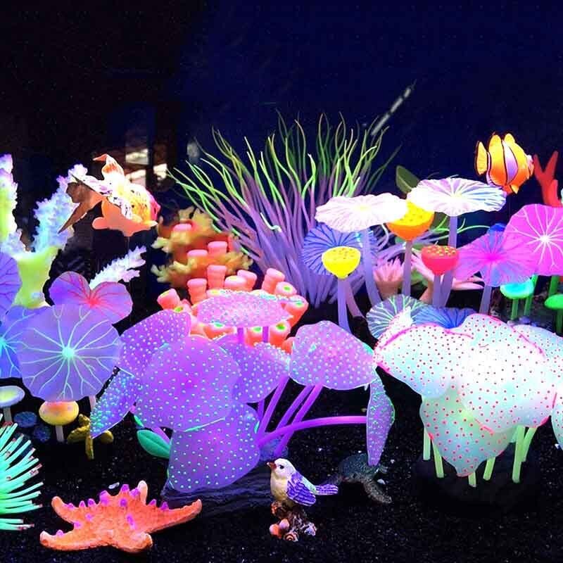 Silicone Glowing Landscape Art - Aquarium Plant Live avis et prix