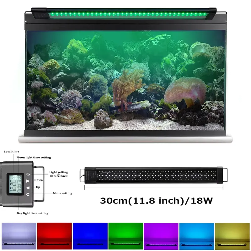 LED IP68 11.8 in 18W Plant Gro - Planted Aquarium Hours avis et prix