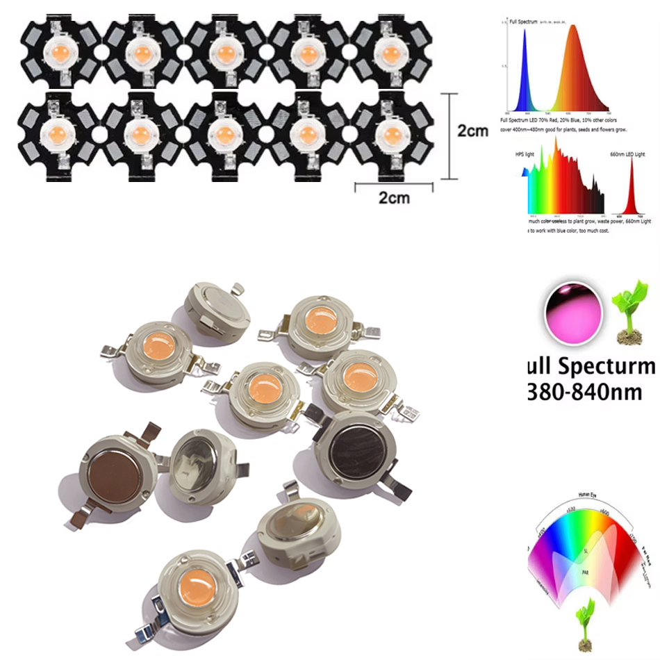 1W 3W 5W LED Lamp beads Grow L - Aquarium Plant Seeds avis et prix