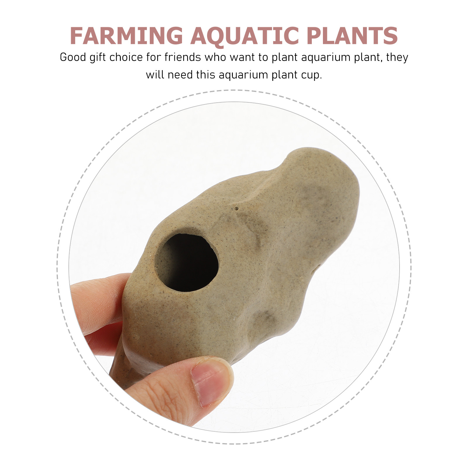 2Pcs Aquatic Plant Pot Ceramic - Aquarium Planted Tank Soil avis et prix