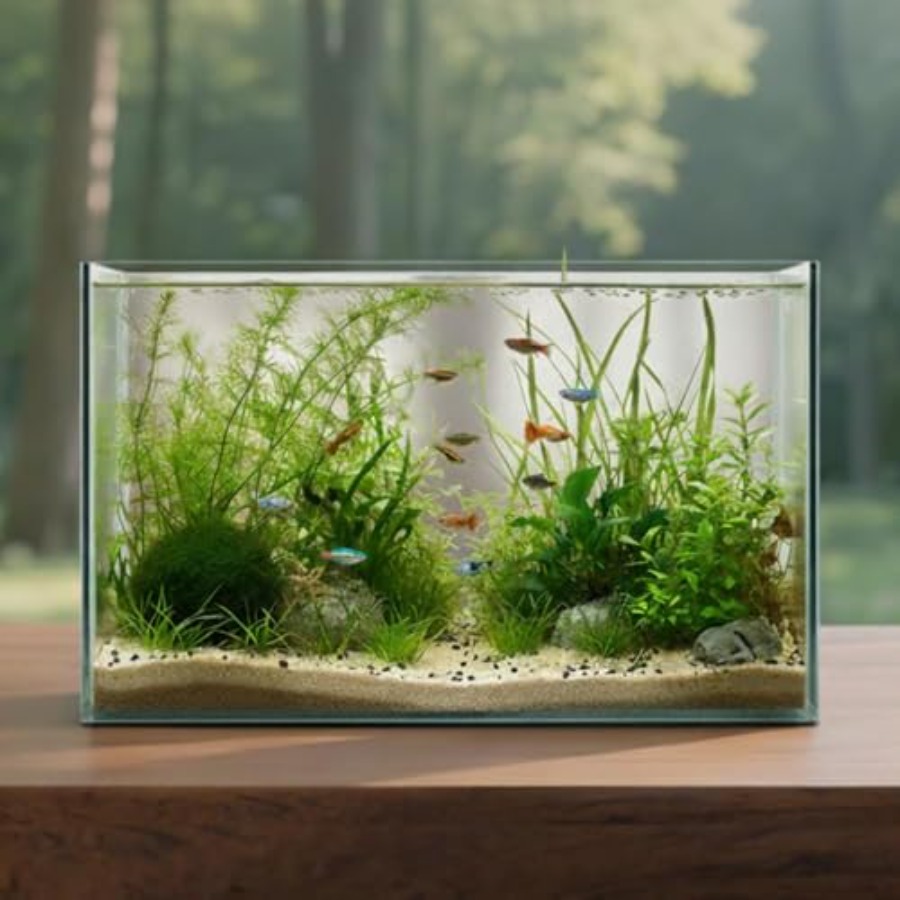 Glass Fish Tank Open-Back Lid  - Planted Aquarium Betta avis et prix