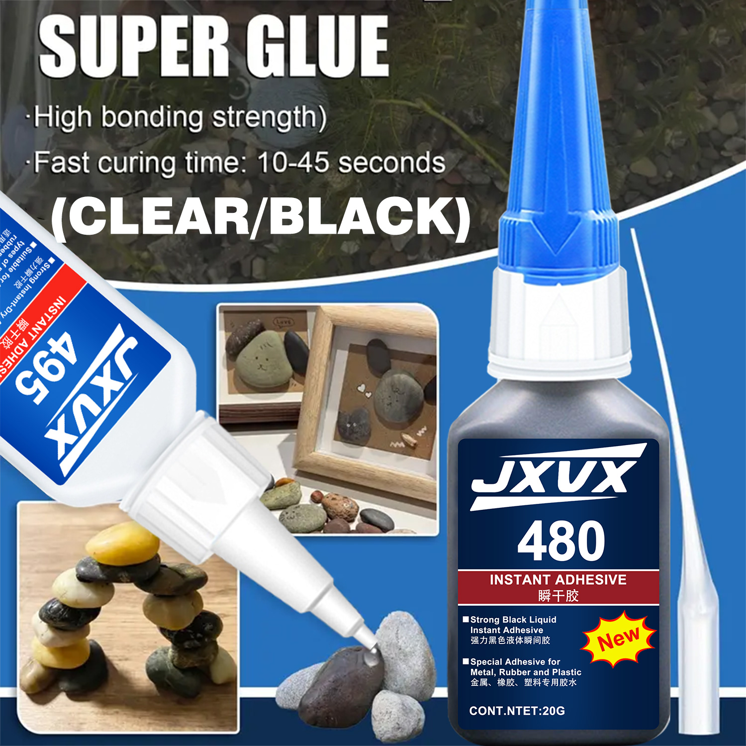 Fish Tank Multi-Purpose Thick  - Aquarium Plant Glue Gel avis et prix