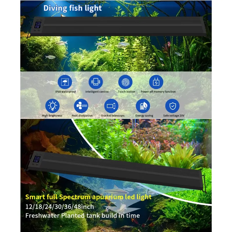 75cm 30inch Plant Light Fish T - Planted Aquarium Hours avis et prix