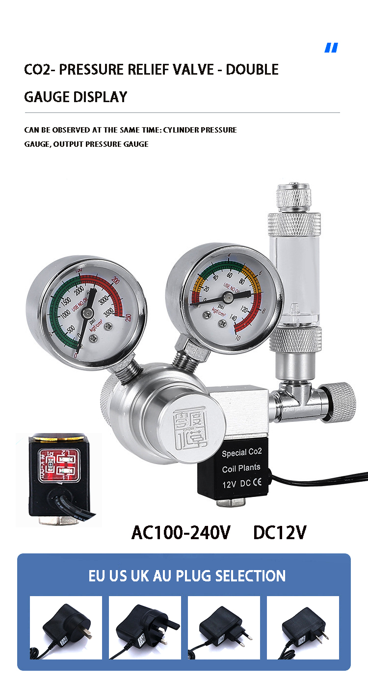 Aquarium CO2 regulator solenoi - Planted Aquarium Co2 System avis et prix