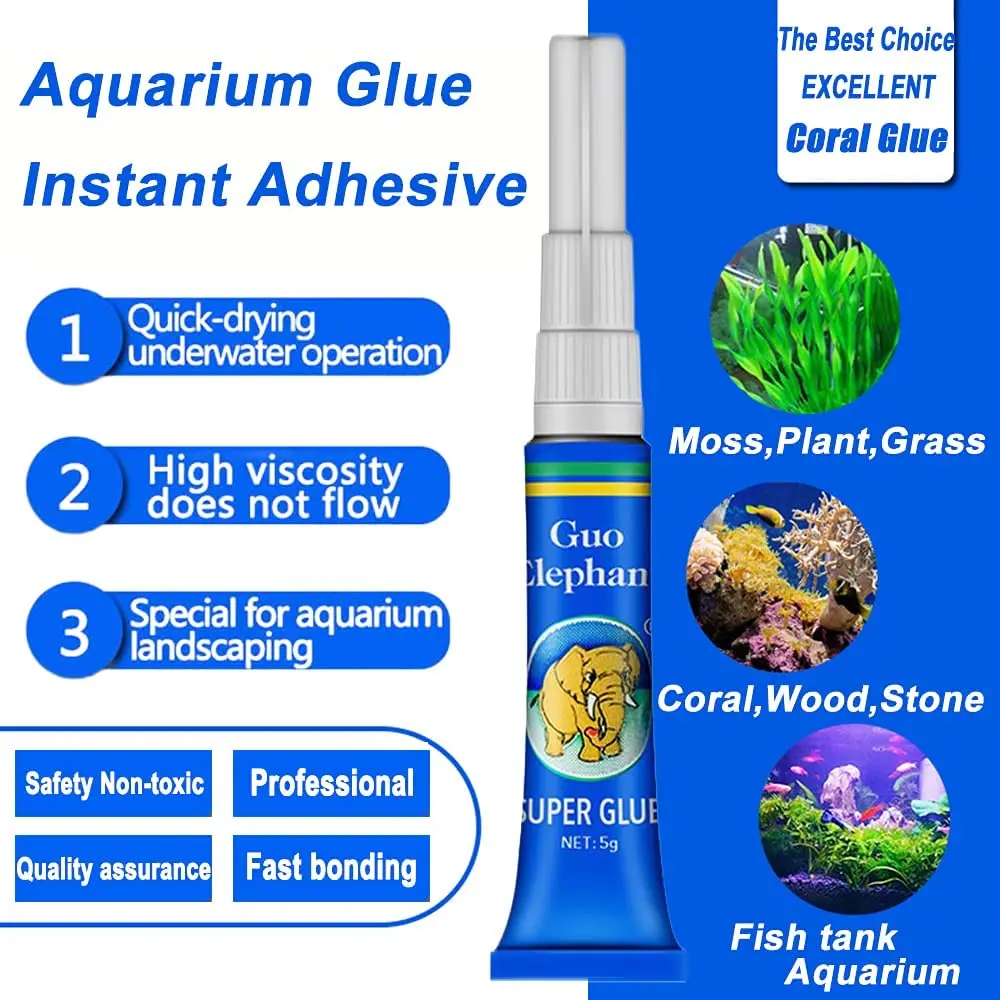 Fish Tank Landscaping Moss Glu - Aquarium Plant Glue Gel avis et prix