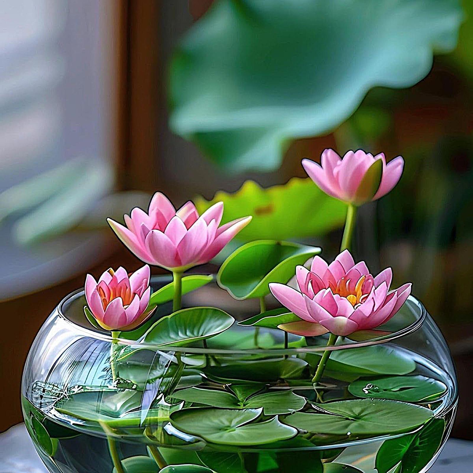 Fish Glass Bowl Glass Large Hy - Aquarium Planting avis et prix