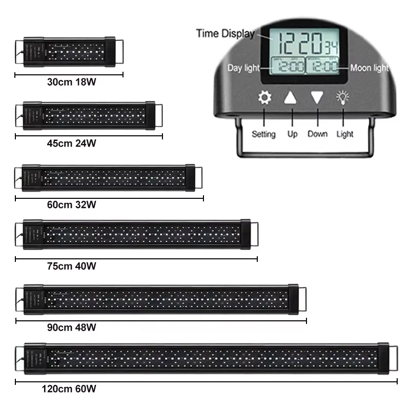 RGB LED Aquarium Light 12-48 I - Planted Aquarium Hours avis et prix
