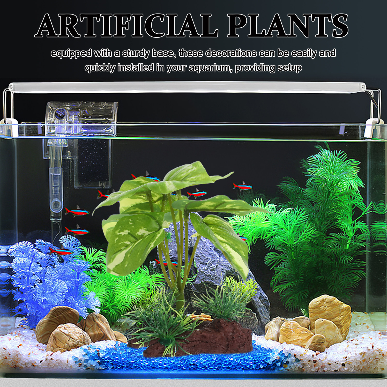 Premium Artificial Aquarium Pl - Aquarium Planted Tank Setup avis et prix