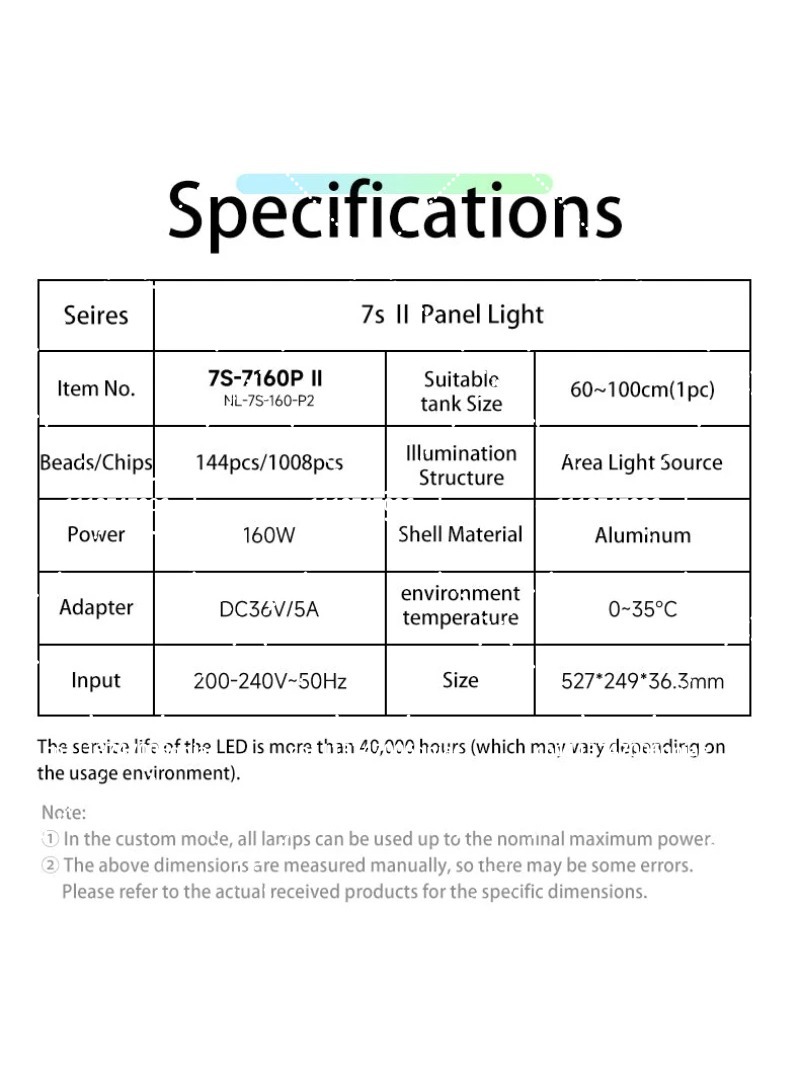 Aquarium LED Light 160W RGB Fu - Aquarium Planting avis et prix